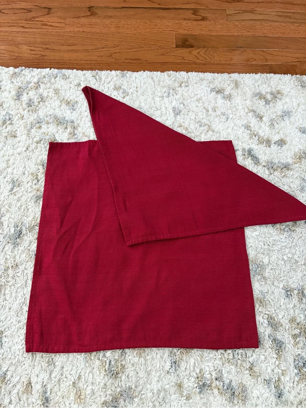 Deep Cherry Red Cloth Napkins (2)
